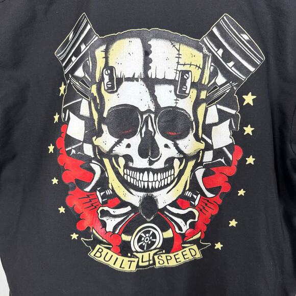 Felon Clothing Co. Short Sleeve Black Work Shirt Button-Up Men’s L Graphic Art - Picture 5 of 10